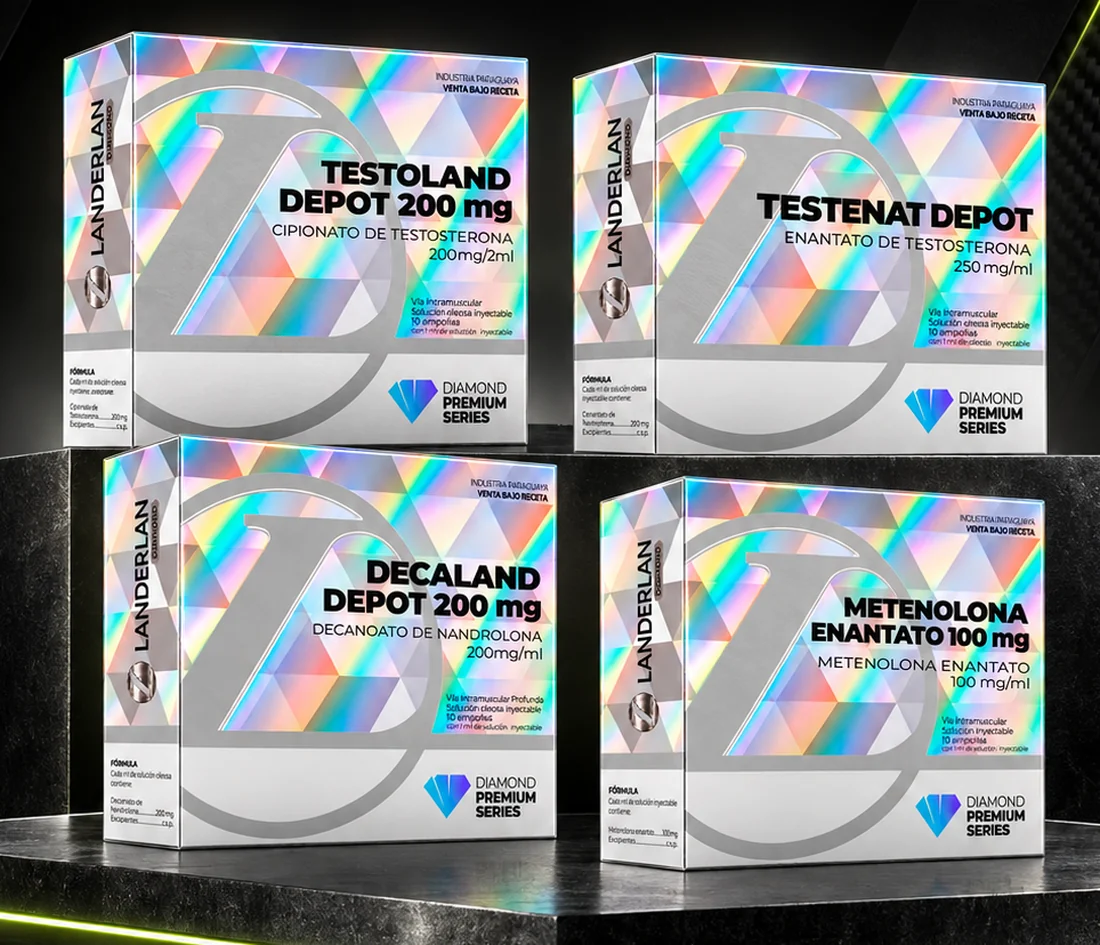 Embalagens da Linha Diamond Landerlan em destaque